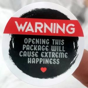 120 “Warning -Opening this package…” 1” Stickers